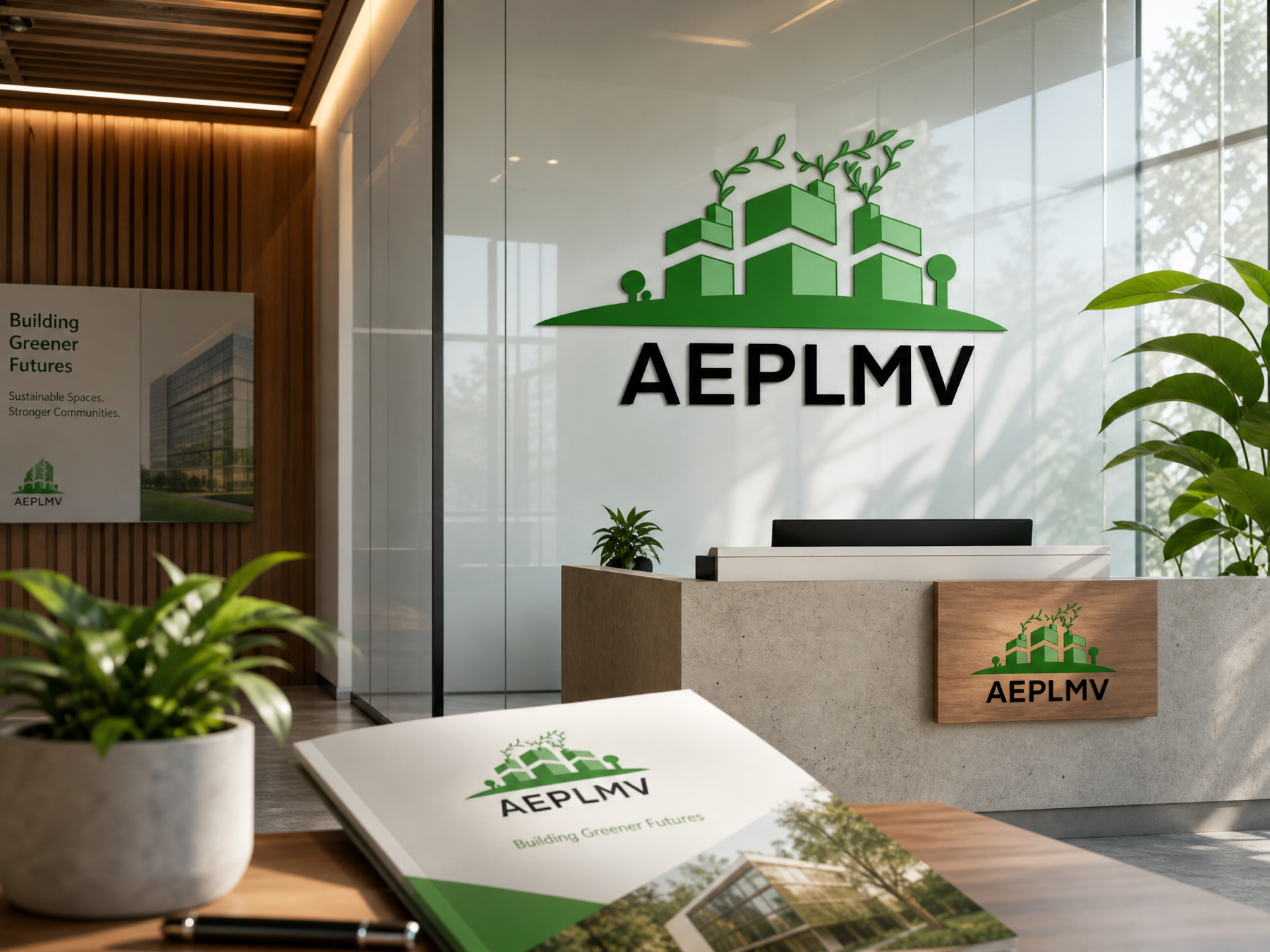 AEPLMV interior signage and brochure